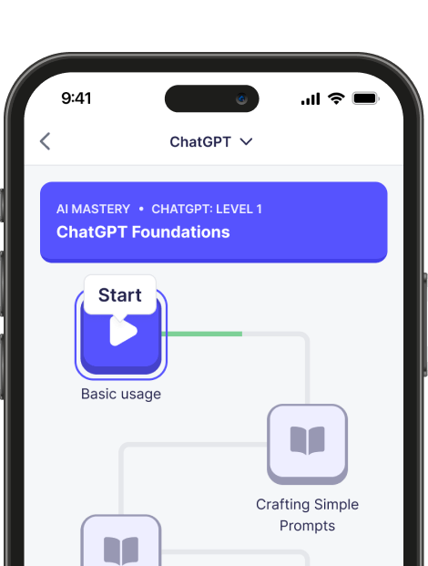 Sample Coursiv lerning path in-app screenshot